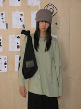 STARRY DOUBLE SLEEVE T (GREEN TEA)