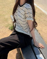 メクトストライプショートスリーブTシャツ