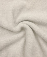 Oversized fleece half-zip - Beige