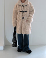Half fur coat of soft tteokbokki