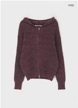 [MADE] Cyro Bokashi Knit Hooded Zip-up