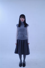 Dia Jacquard Long Knee Socks (3color)