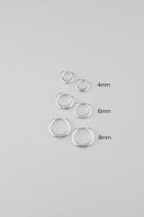 [925Silver] ベーシックワンタッチピアス (4mm)