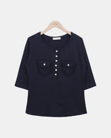 Naan Two-Pocket 7-Sleeve T-Shirt