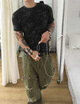 No.1811 S lettering camo half T