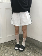 Two-line nylon washable shorts (8c)