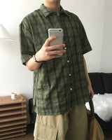 ミュートチェックショートスリーブシャツ