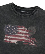 ウォッシュドフラッグクロップTシャツ