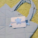 [MADE] fluffy milky pouch <sky blue>