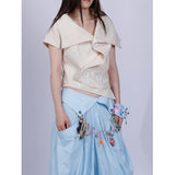 old natural hand-woven rags shirt