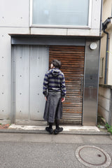 saros stripe zip-up - Navy(1)
