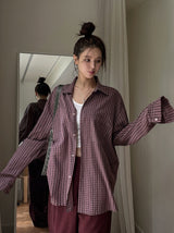 Air Pigment Loose Fit Checkered Shirt