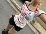 Cartoon Mini printed T