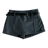 Belt line skirt pants