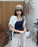 Penan striped shoulder bag