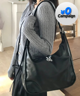 【お気に入り追加で応募】POT DOUBLE WRINKLE LEATHER SHOULDER BAG UNISEX (2COLOR) 