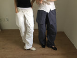 Nylon wrap skirt pants (2color)