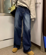 ディープブルーウォッシングデニムパンツ