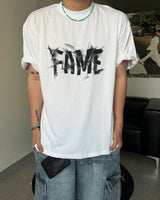 RT Fame Lettering Short Sleeve White
