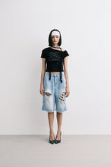 ハート2Tシャツ(black)