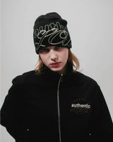 authentic love beanie -black-