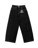 Never Curved Panel Raw Denim