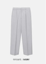 [4SEASON]ベーシックセミワイドスラックス(6color)