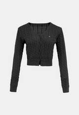 Lauren Cable Crop Cardigan