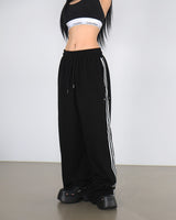 Track Point String Wide Pants