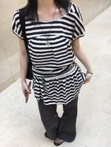 Maxi-Mix Bootcut string Elastic-Waist Pants (3c)