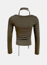 Dore Shirring Lace T-Shirt