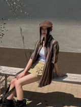 utility three-dimensional pocket mini skirt