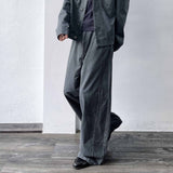 Retro-Tone Cropped Jacket & Wide-Legs