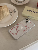 [MADE] Red heart beat Case