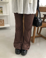 セオスターパターンブーツカットパンツ