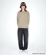 BASIC LOGO NEP KNIT SWEATER