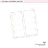 half Bullets journal green series