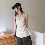 Camney strap back Slit banding sleeveless