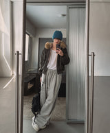 [Lining Fur] トリシャーラクーンファーカットパディングジャンパー