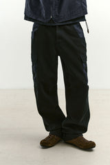 ミックスファブリックm65パンツ (Washed Navy)