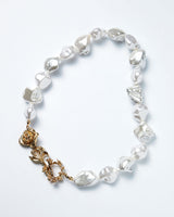 Wild Rose Pearl Necklace