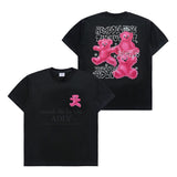 [24SS] クレヨンスリーベアアートワーク半袖Tシャツ　ブラック