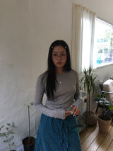 EZ floral long sleeve (2color)