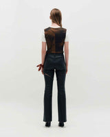 Blocked Graphic SS T-shirt _ BROWN