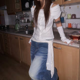 Curve Wide Deep Blue Denim Pants