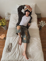 Grunning Vintage Damage Bermuda Pants