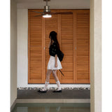 RIBBON SHIRRING SKIRT PANTS