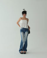 Qwz Pocket Washing Bootcut Jeans
