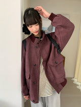 シルムキボタンハイネックオーバージャンパー
