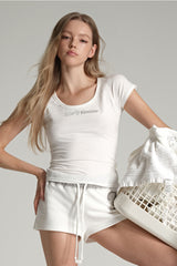 Glow routine ラウンドトップ, White